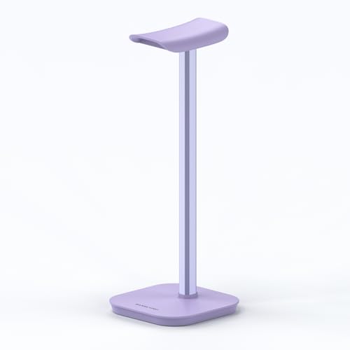Headphone Stand, Aluminum Desk Headset Earphone Holder (Purple) - color: Purple