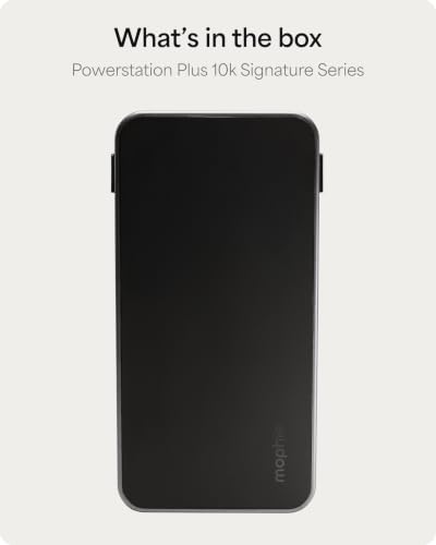 mophie Powerstation Plus 10K Portable Charger, Signature Series - size: 10,000mAh
