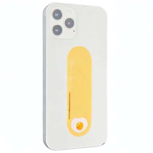 Momostick Flatstick, Cell Phone Finger Grip Strap Holder for Hand, Cell Phone Stand, New Slim Finger Loop Selfie Grip Compatible with Most Smartphones -Egg - color: Egg