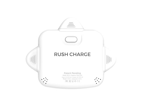 Rush Charge Universe Mini Power Bank Portable Charger Lightning USB-C White - color: White
