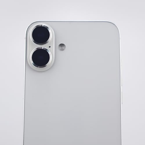 for iPhone 17 Camera Lens Protector Metal Tempered Glass Screen Accessories Cover (Silver) - color: Silver