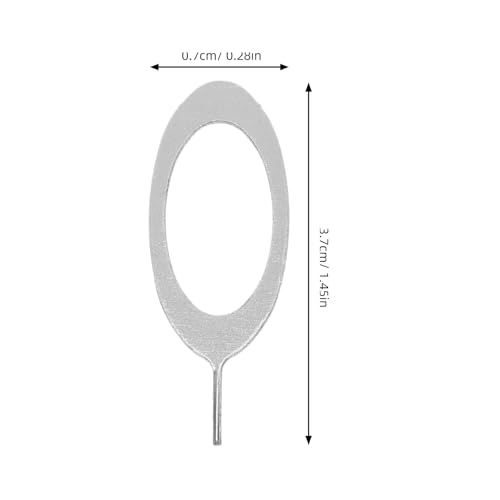 100 Pcs Silver Sim Ejectors and Removal Pins for Smartphones and Tablets Compact Sim Card Tray Openers for Cell Phone Maintenance and Repair