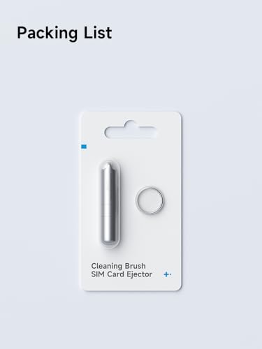 SIM Card Ejector Tray Removal Tool with Cleaning Brush, 2 in 1 EDC Portable Keychain Eject Pins Reset Needle Opener Cleaning Pen for iPhone Airpods Pro (CP02)