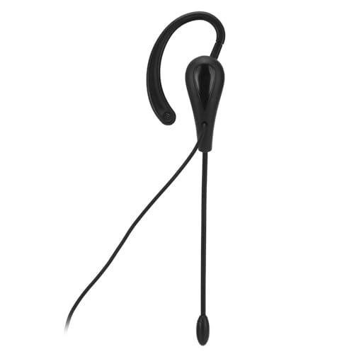 Cyrank Single Earbud, Mono Headphone Noise Cancelling One Ear Sport Earphone with Mic Wired One Ear Earphone Headset for Office(Type-c)