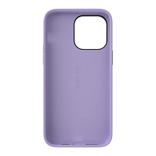 Speck Clear iPhone 14 Pro Max Case - Drop Protection with Scratch Resistant Dual Layer Slim Phone Case for 6.7 Inch iPhones 14 Pro Max - Anti-Yellowing & Anti-Fade Case - Amethyst Purple GemShell - color: Amethyst Purple/Clear