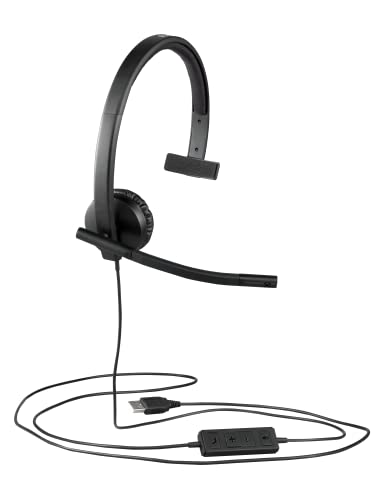 Logitech H570e Wired Headset Mono Headphones with Noise Cancelling - Black - size: UC, style: Mono