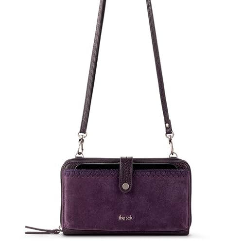 The Sak Iris Smartphone Crossbody Purse - Small Women's Cellphone Bag & Wallet For Everyday- Convertible Wristlet With Zipper | Fits Most Smartphones, Card Slots & Zip Pocket, Detachable Wristlet & Crossbody Straps, Hands-Free for Travel & Errands - color