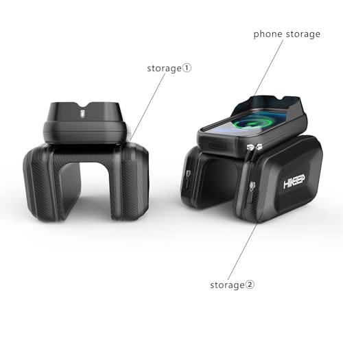HiKeep Waterproof Electric Bike Phone Holder Bag - Bike Handlebar Phone Mount Bag with Touchscreen Window, Convenient Storage for Cyclists, Ideal for Long Rides and Commuting