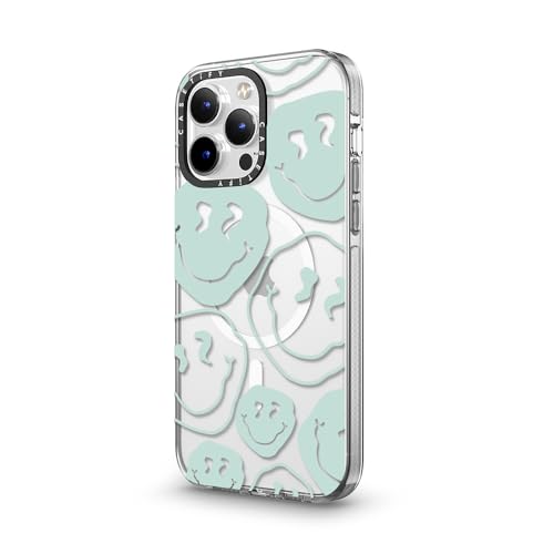 CASETiFY for iPhone 13 Pro Max Case - Impact Clear Compatible with MagSafe | Not Yellowing | 6.6 ft. 3x Military Grade Drop Protection | Aqua Smile Transparent | Clear - color: Aqua Smile Transparent, size: Iphone 13 Pro Max (6.7")