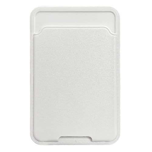 Unov Adhesive Phone Card Holder Stick-on Wallet ID Credit Card Pouch Sleeve Pocket for Pixel iPhone Motolora Galaxy iPad Tablet All Cell Phone White - color: White