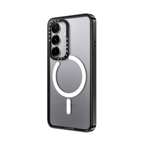 CASETiFY for Galaxy S25 Case - Impact Magnetic Clear Black | Wireless charging and MagSafe compatible | 8.2 ft. 4X Military Grade Drop Protection | Black - color: Clear Black, size: Galaxy S25 (6.2")