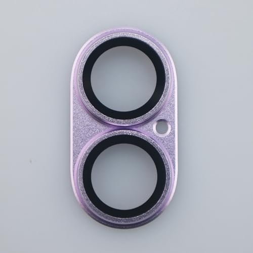 for iPhone 17 Camera Lens Protector Tempered Glass Metal Full Coverage Lens Cover Accessories (Purple) - color: Purple