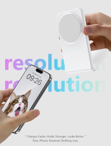 for Magsafe Charger - Magnetic Wireless Charger for iPhone 12-17,White - color: White