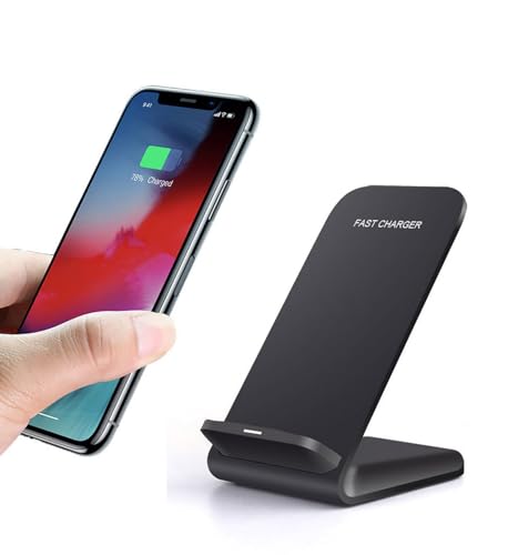 Wireless Charging Stand, 20W Fast Charging Stand with QC3.0 Adapter for Samsung Galaxy S24/S24+/S24 Ultra/S23/S22/S21/S20/S10/Note, for iPhone 15/15 Pro/15 Pro Max/14/14 Pro Max, and More. (1 Pack) - size: 1 Pack