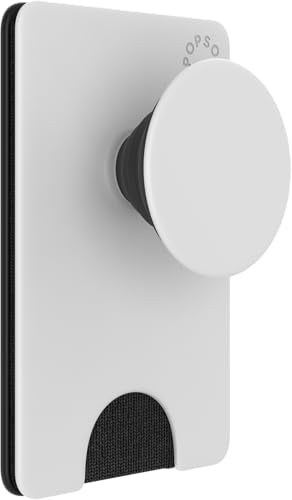 PopSockets Adhesive Phone Wallet with Grip- White - color: White Black, style: Adhesive