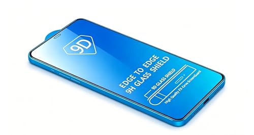 9D Full Coverage Tempered Glass Screen Protector, 9H Hardness, Edge-to-Edge FX Curve Screen Guard
