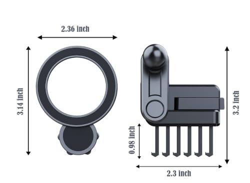 Phone Mount Designed for Tesla Model 3 (2017-2022) Model Y (2020-2023), Magnetic Phone Holder Compatible with MagSafe for iPhone 17 16 Pro Max Plus 15 14 13 12
