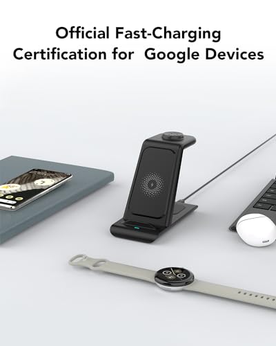 Google Wireless Charger,Wireless Charging Station for Pixel 11/Pixel Watch