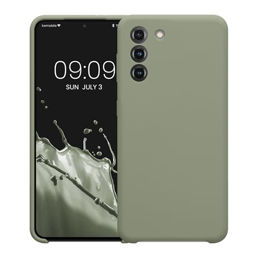 kwmobile Case Compatible with Samsung Galaxy S21 Case - Slim TPU Silicone Phone Cover - Soft Touch Finish - Gray Green - color: gray green, size: Galaxy S21