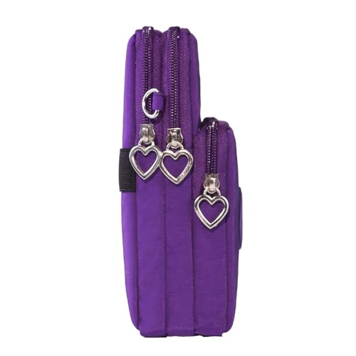 JANKS Small Crossbody Bags for Women Mini Cell Phone Purses Handbag Shoulder Bag - color: 01 Purple