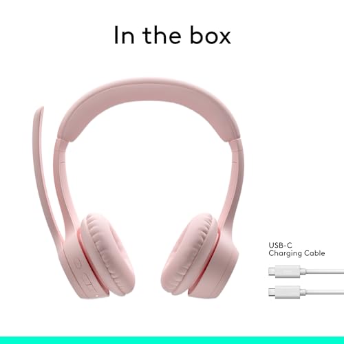 Logitech Zone 300 Wireless Bluetooth Headset with Noise Canceling - Rose - color: Rose