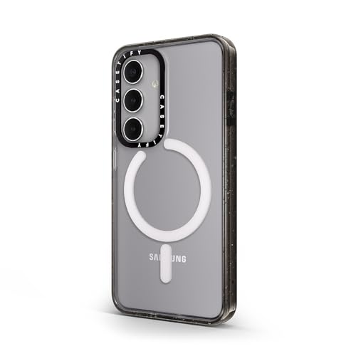 CASETiFY for Galaxy S24 Case - Impact Magnetic Clear Black | Wireless charging and MagSafe compatible | 8.2 ft. 4x Military Grade Drop Protection | Black - color: Clear Black, size: Galaxy S24 (6.2")