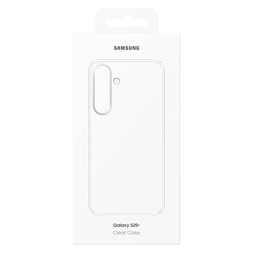 Samsung Galaxy S25+ Clear Phone Case, Transparent Protective Cover, Sleek and Smooth Design, Durable, US Version, EF-QS936CTEGUS - color: Clear, style: Galaxy S25+