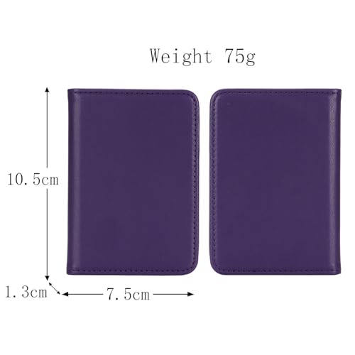 Lipvina For iPhone MagSafe Wallet with Kickstand - Magnetic Card Holder RFID Blocking Compatible with iPhone 17/16/15/14/13/12 Series Pro/Max/Plus (Dark Purple) - color: Dark Purple