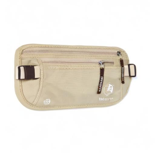 VENTURE 4TH Travel Money Belt, RFID Blocking Passport Holder - Beige - color: Beige