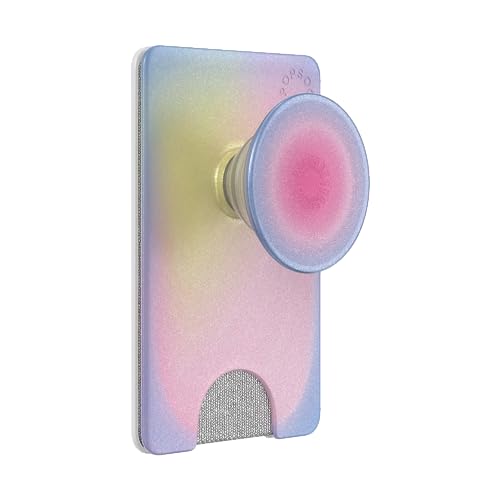 PopSockets Adhesive Phone Wallet with Grip- Aura - color: Aura, style: Adhesive