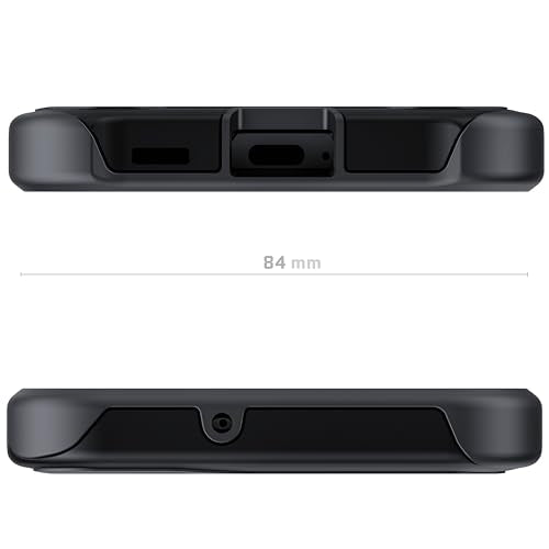 Ghostek ATOMIC slim S22+ Plus Case with Crystal Clear Back and Aluminum Metal Bumper Heavy Duty Protection Wireless Charging Compatible Designed for 2022 Samsung Galaxy S22+ Plus 5G (6.6 Inch) (Black) - color: Black, size: Galaxy S22 Plus