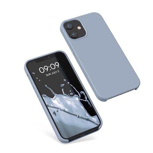 kwmobile Case Compatible with Apple iPhone 12 mini Case - TPU Silicone Phone Cover with Soft Finish - Light Blue Matte - color: light blue matte, size: iPhone 12 mini
