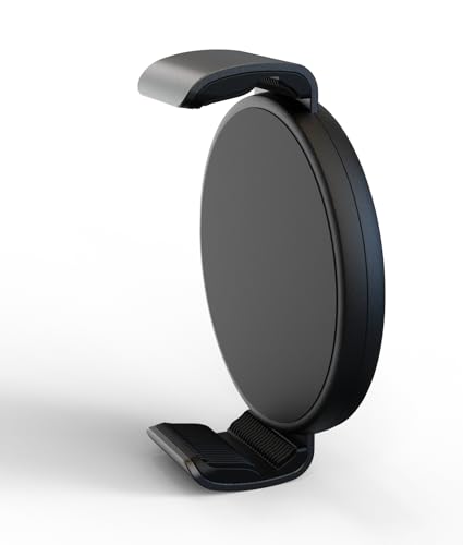 TONEOF Phone Clamp for Magnet with Metal Ring Phone Mount for Magsafe Stand - color: Black