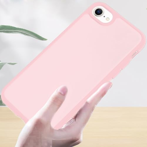 TENOC Phone Case Compatible with iPhone SE (2nd 2020 and 3rd 2022 Generation) & iPhone 7 & iPhone 8, Pink Case Translucent Protective Bumper Matte Hard Back Cover for 4.7 Inch - color: Pink, size: iPhone 7/8/SE