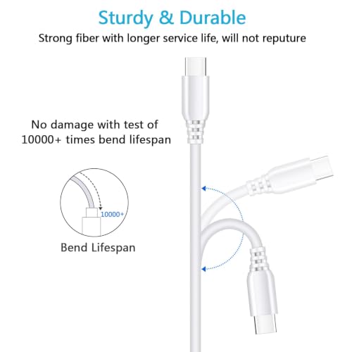 45W Charger for Samsung Galaxy A37 A57 A27 5G A56 A36 A17 A26, Super Fast - color: White