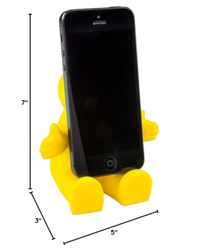 Cute Smile Face Phone Holder 3 Pack - Squeezable Stress Relief Desk Toy - style: 3 Pack