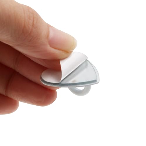 Phone Charm Hook Adhesive Phone Finger Grip Hook, Heart Shaped - color: Matte White