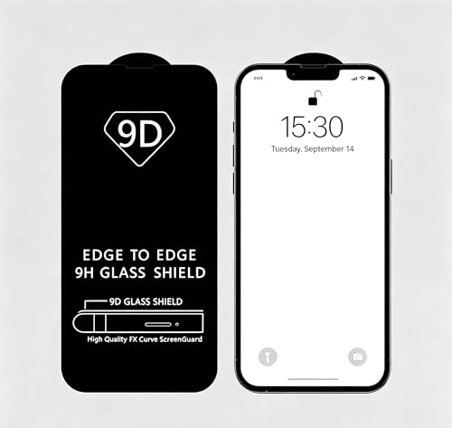 Full Screen Coverage 9D Glass Shield, Anti-Damage 9H Hardness Screen Guard for Smartphone
