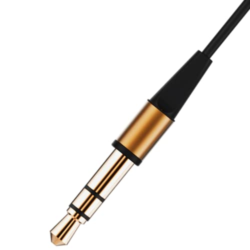 Long Cord Wired Earbuds Without Mic for TV Watching - size: 6.5FT Brown with Microphone