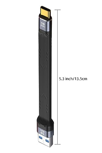 AreMe 10Gbps USB to USB C Short Cable, 5.3 inch
