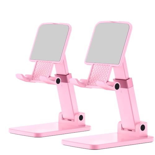 Cell Phone Stand Cute Mobile Holder For iPhone Desk Office Accessories - color: 06-Sakura Pink