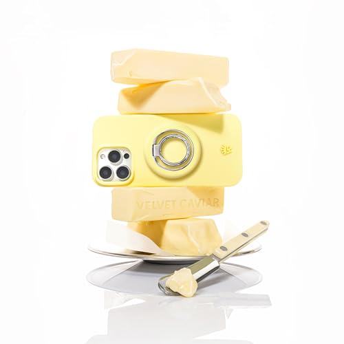 VELVET CAVIAR Compatible with MagSafe Phone Grip - color: Butter Yellow
