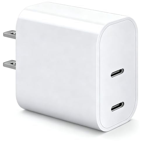 Dual USB C Charger Block for Apple Watch 11 10 iWatch iPhone iPad AirPods - color: White, size: 2-C 20W x1
