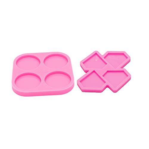 Super Glossy Resin Mold Phone Grip Epoxy Molds, Silicone Molds for Badge Reel DIY Telephone Stands Design (YMDY0533+DY1126) - color: YMDY0533+DY1126