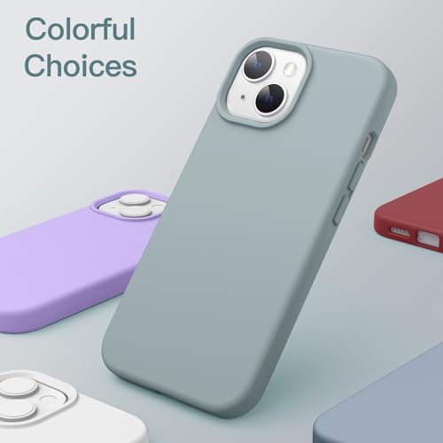 JETech Silicone Case for iPhone 14, Succulent | Silky Soft Touch, Shockproof Protection, Scratch Resistant, Microfiber Lining - color: Succulent, size: iPhone 14
