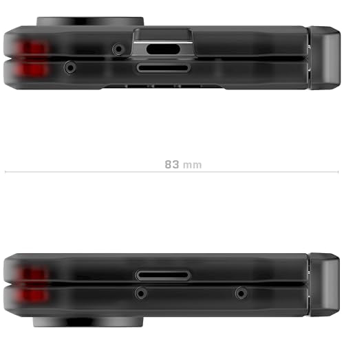 Ghostek Covert Clear Galaxy Z Fold7 Case with Built-in Kickstand, MagSafe and Full Hinge Protection Designed for 2025 Samsung Galaxy Fold 7 (8") (Smoke) - color: Smoke, size: Galaxy Z Fold 7
