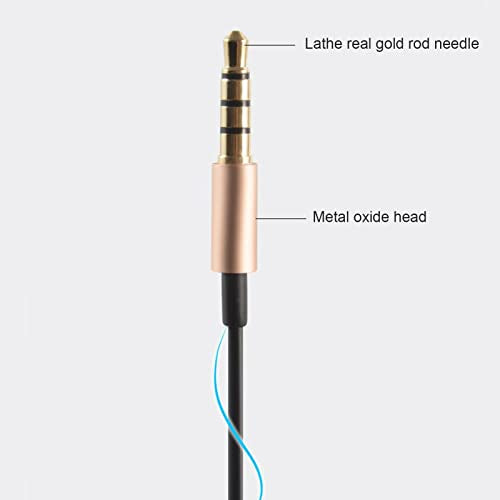 3.5mm Call Center Headset, Wired Earbuds With Microphone, One Ear Wired 3.5mm Headset, Single Ear Chat Headset
