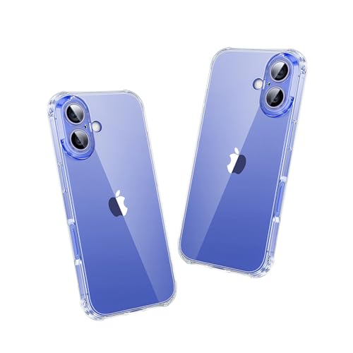 1PC Clear Soft TPU Silicone Case for iPhone 16 Plus | Clear Flexible Back Cover Made of Soft TPU/Silicone Rubber with Precise Rear Camera Cutouts - color: For iPhone 16 Plus