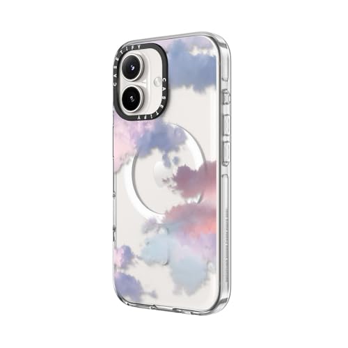 CASETiFY for iPhone 16 Plus Case - Impact Clear Compatible with MagSafe | Not Yellowing | 6.6 ft. 3x Military Grade Drop Protection | Clouds | Clear - color: Clouds, size: Iphone 16 Plus (6.7")
