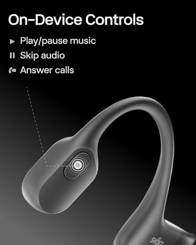 SHOKZ OpenRun Bone Conduction Open-Ear Bluetooth Sport Headphones, Black (Pack of 2) - color: Black, size: Standard Size+Magnetic Charging (Pack of 2)